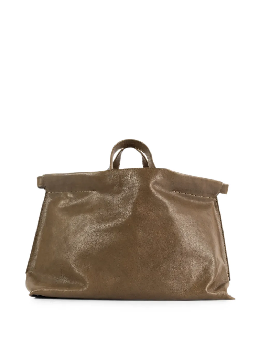 bea mombaers midi Shopper leather tote bag - Verde