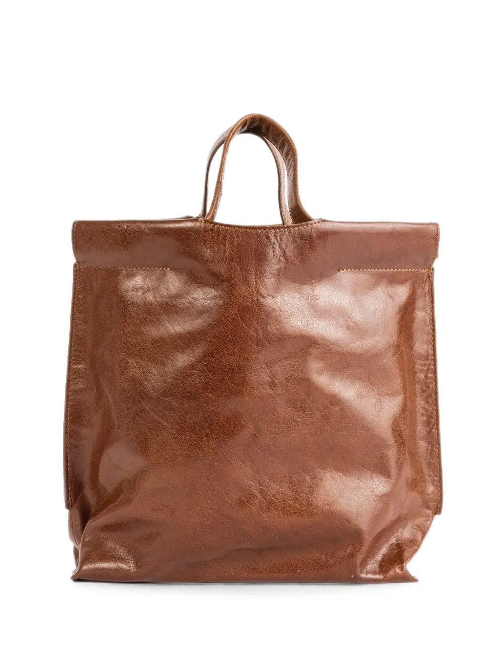 Bea Mombaers Shopper S Leather Tote Bag In Brown