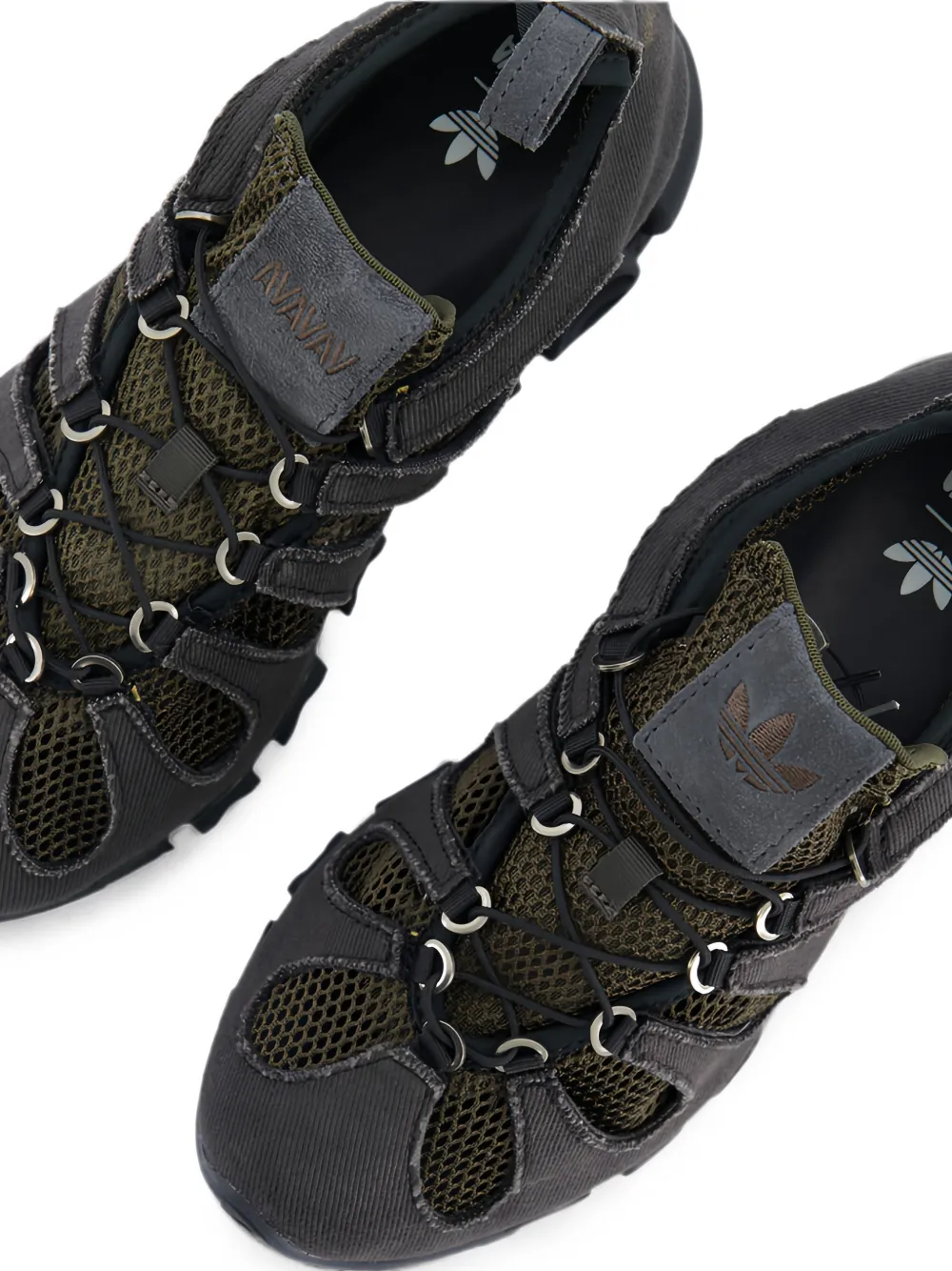 AVAVAV x adidas Originals Megaride cutout sneakers Grijs
