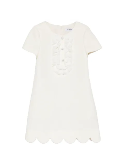 Self-Portrait Kids ruffled-trim short-sleeve dress