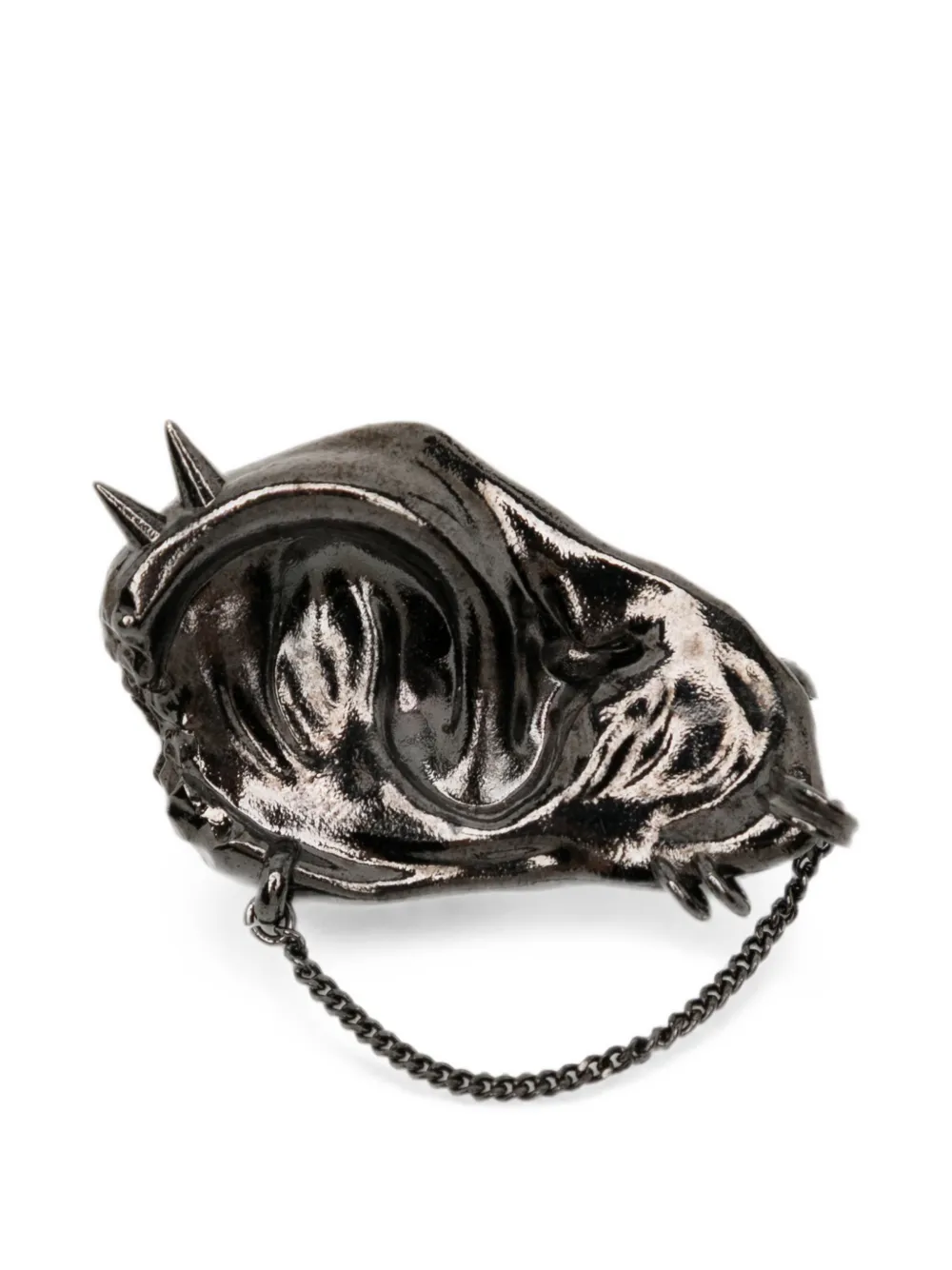 Yohji Yamamoto Rocker's Ear Brosche - Schwarz