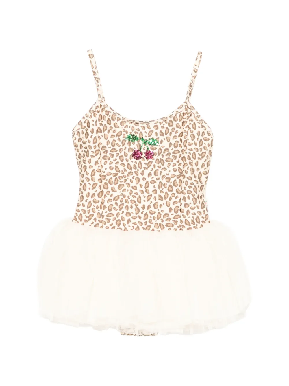 Konges Sløjd Marina leopard-print sequin-embellished dress - Toni neutri