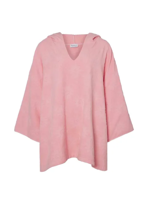 Hunza G Sunny hooded poncho