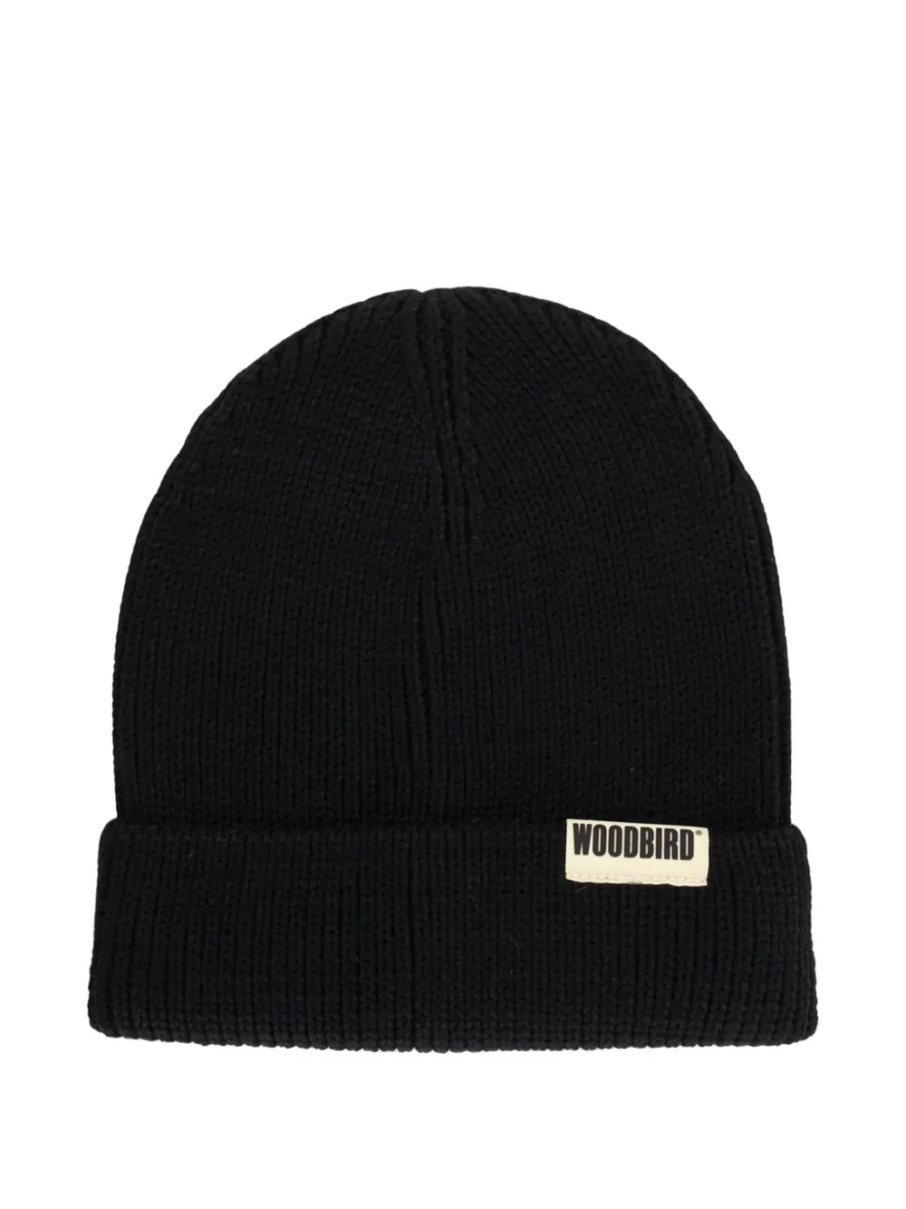 Woodbird Yupa Long ribbed-knit beanie hat - Nero