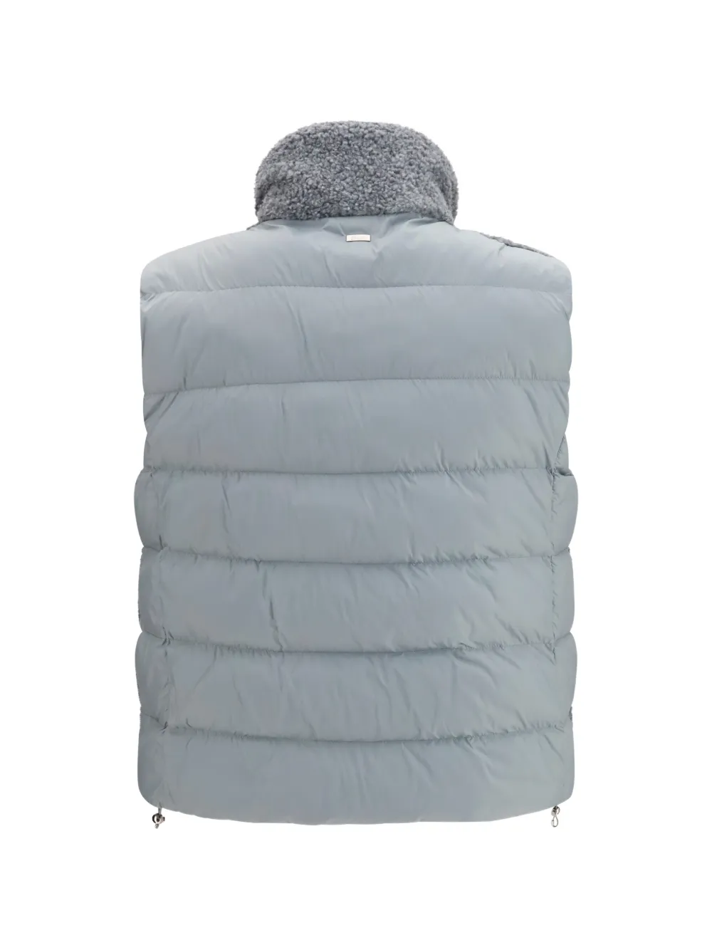 Herno Gewatteerde bodywarmer met teddytextuur Grijs