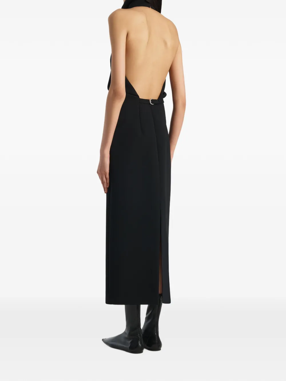 KHAITE Roxanne maxi-jurk met halternek Zwart