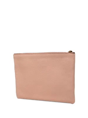 Gucci Pre-Owned 2010s テクスチャードレザークラッチバッグ | ピンク