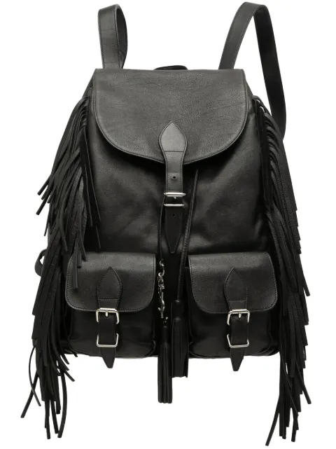 Saint Laurent Pre-Owned 2015 Calfskin Fringe Festival backpack