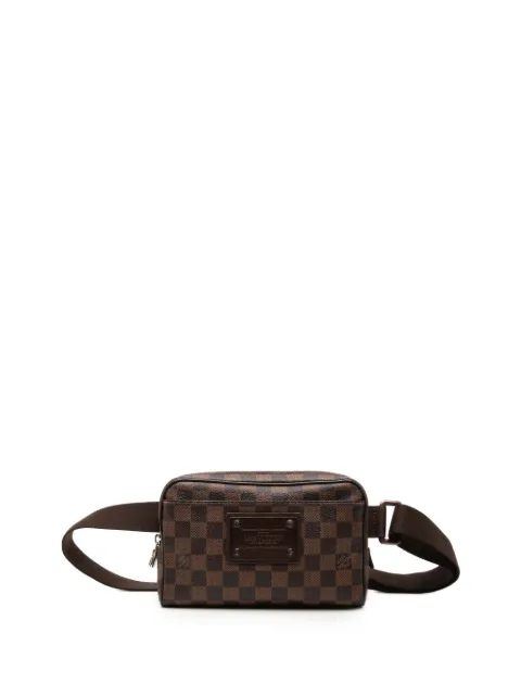 Louis Vuitton Pre-Owned riñonera Brooklyn Bum Bag con motivo Damier Ebene 2010