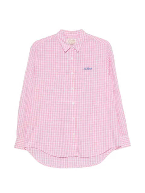 MC2 Saint Barth Brigitte gingham-check shirt