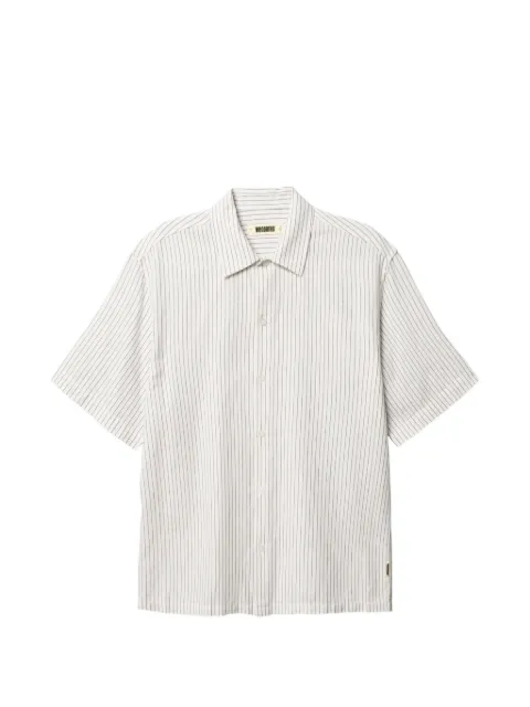 Woodbird Wang Tai striped short-sleeve shirt