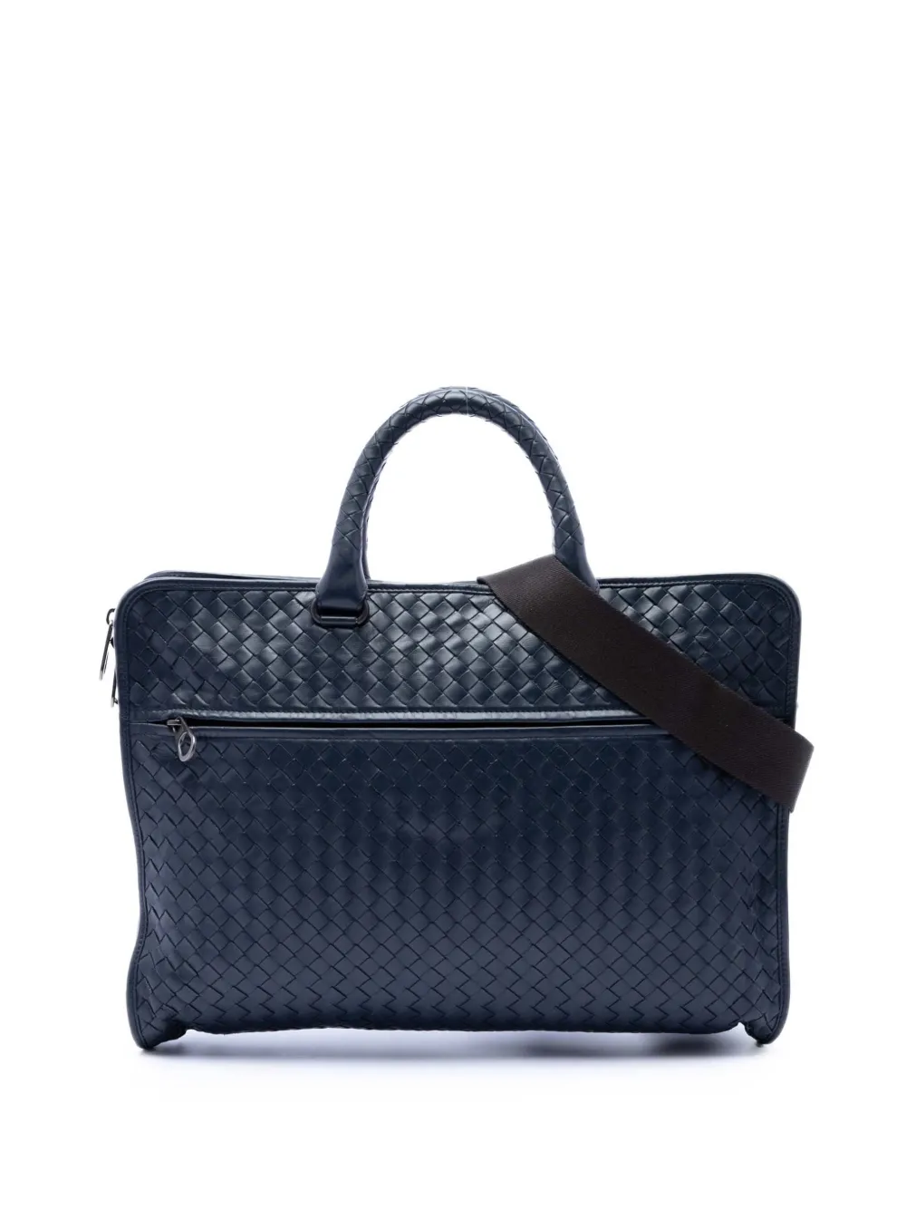 Bottega Veneta Pre-Owned 2012-2026 Nappa Intrecciato business bag - Blu