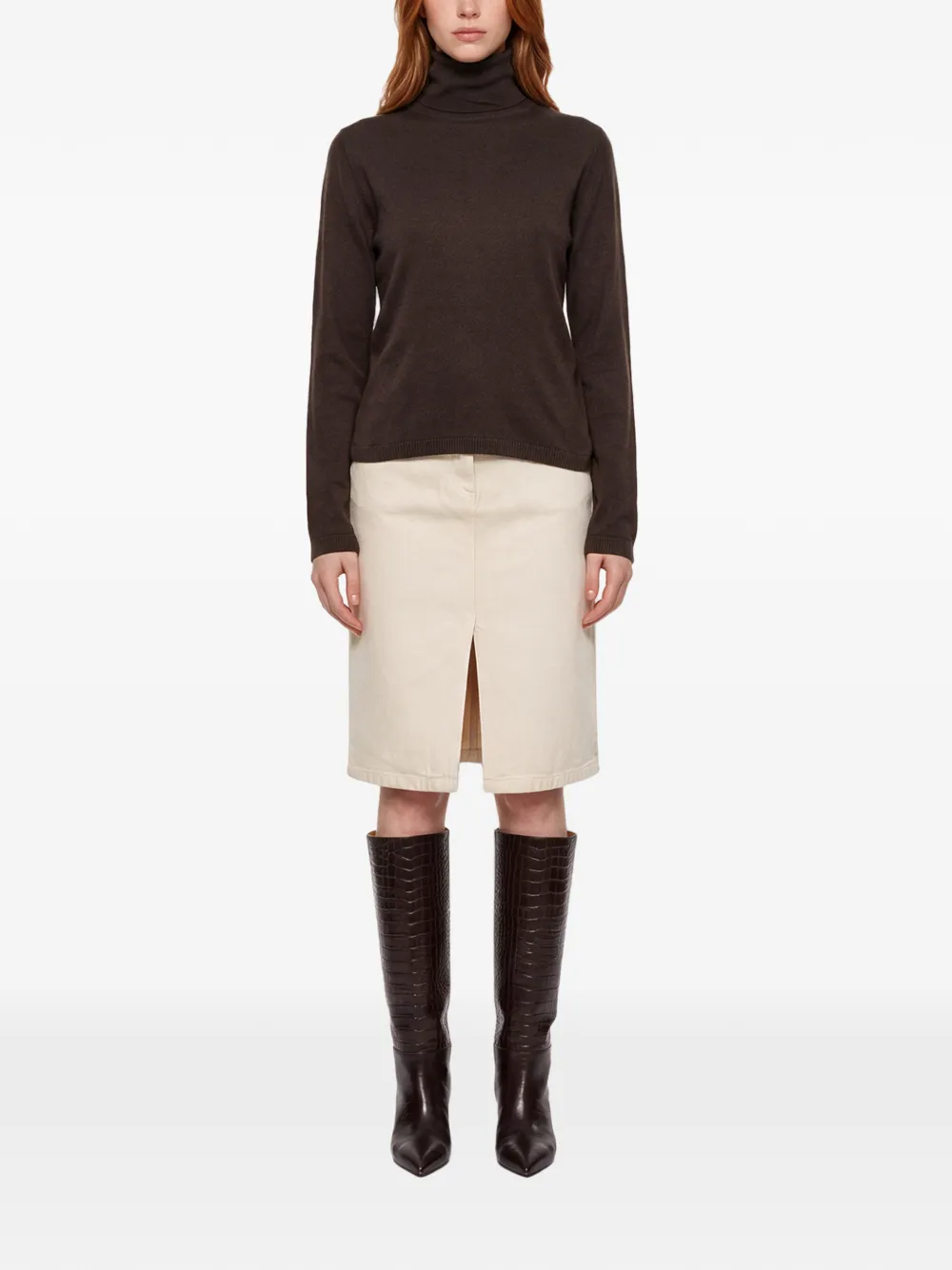 Antonelli Baviera roll-neck sweater Bruin