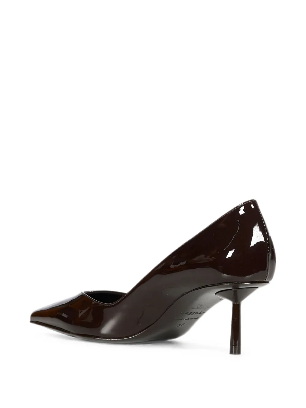 Le Silla patent-finish pointed-toe pumps Bruin