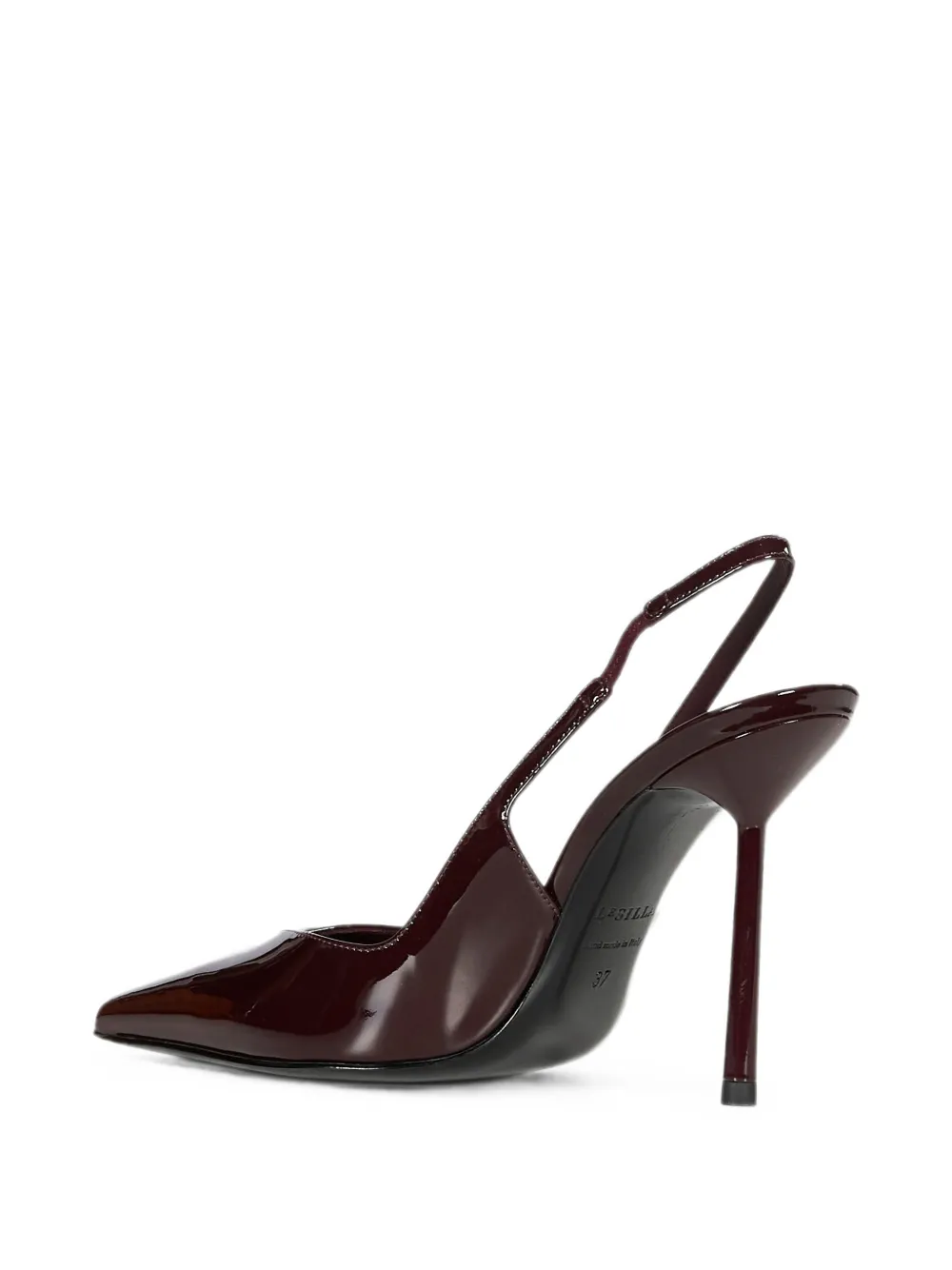 Le Silla Vivienne patent-finish slingback pumps Rood