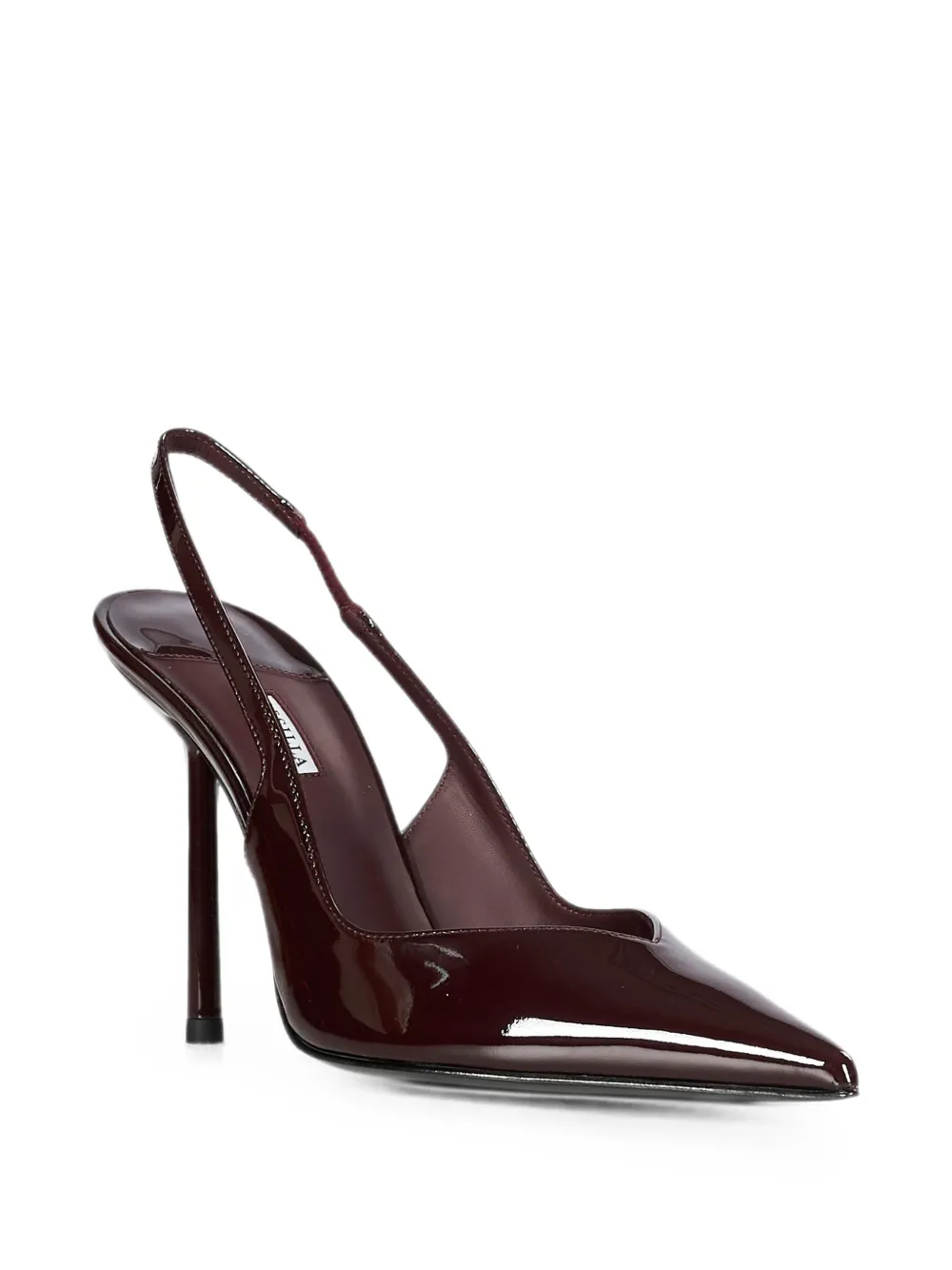 Le Silla Vivienne patent-finish slingback pumps Rood