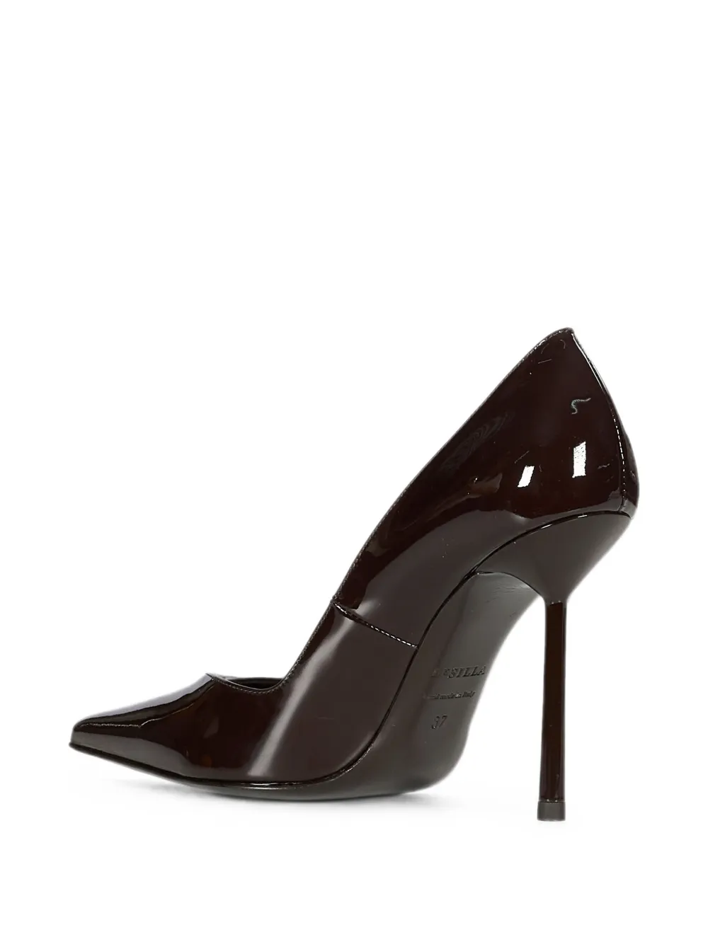 Le Silla Vivienne patent-finish pointed-toe pumps Bruin