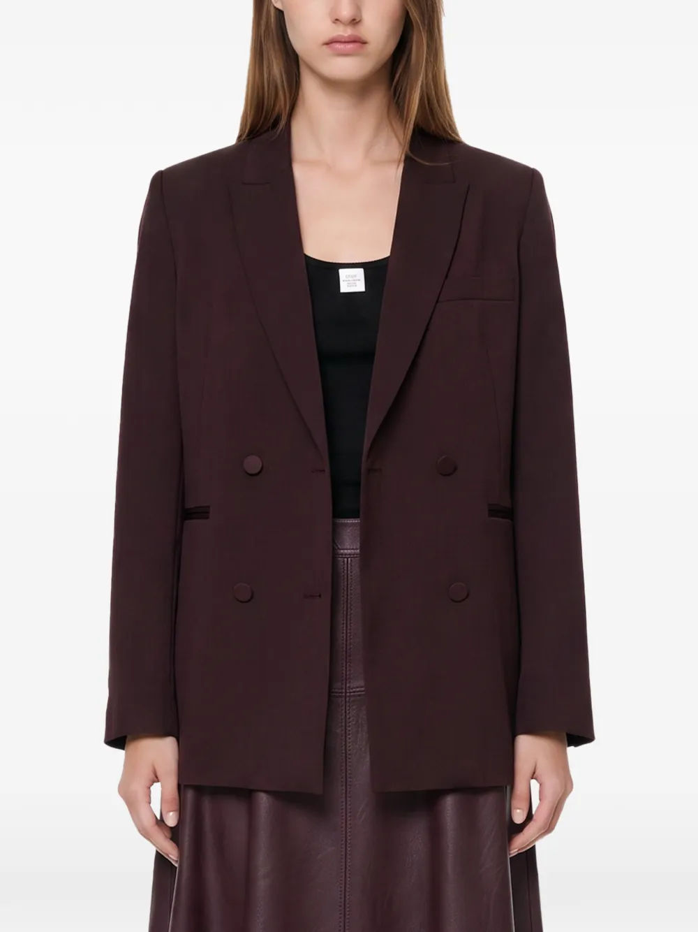 Forte Blazer met dubbele rij knopen Rood
