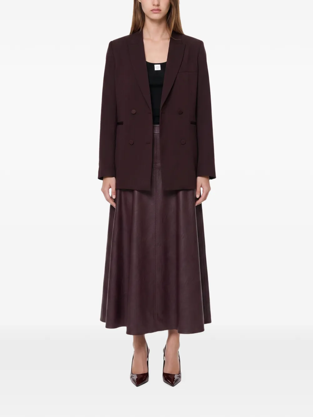 Forte Blazer met dubbele rij knopen Rood