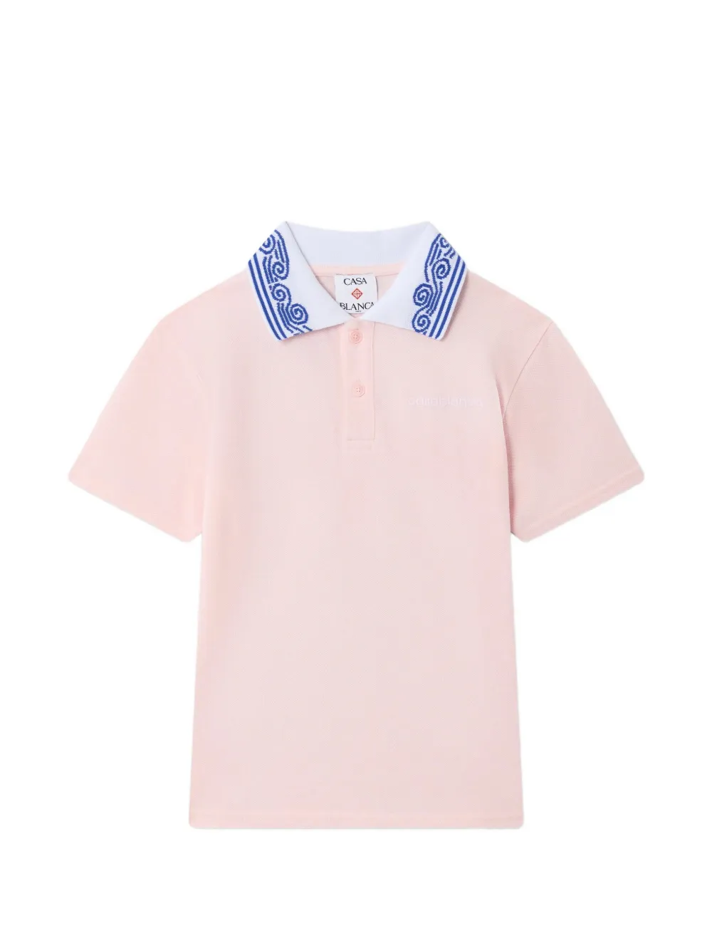 CASABLANCA KIDS Poloshirt met grafische print Roze