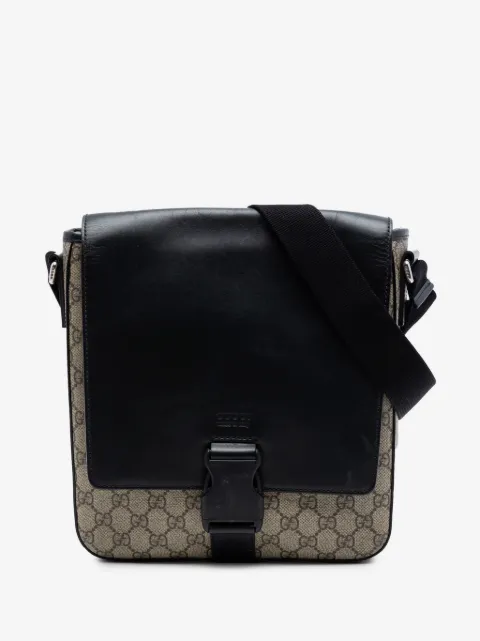 Gucci Pre-Owned 2016-2026 GG Supreme Flap Messenger Bag crossbody bag