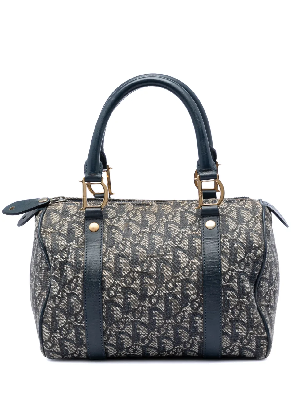 Christian Dior Pre-Owned 2000-2026 Small Diorissimo Trotter Canvas boston bag - Blu