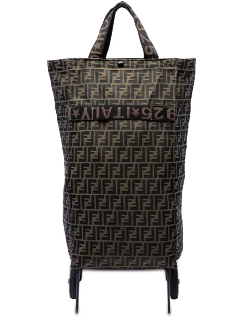 Fendi Pre-Owned bolso de viaje Jolly Trailer Rolling Cart de lona Zucca 20th Century
