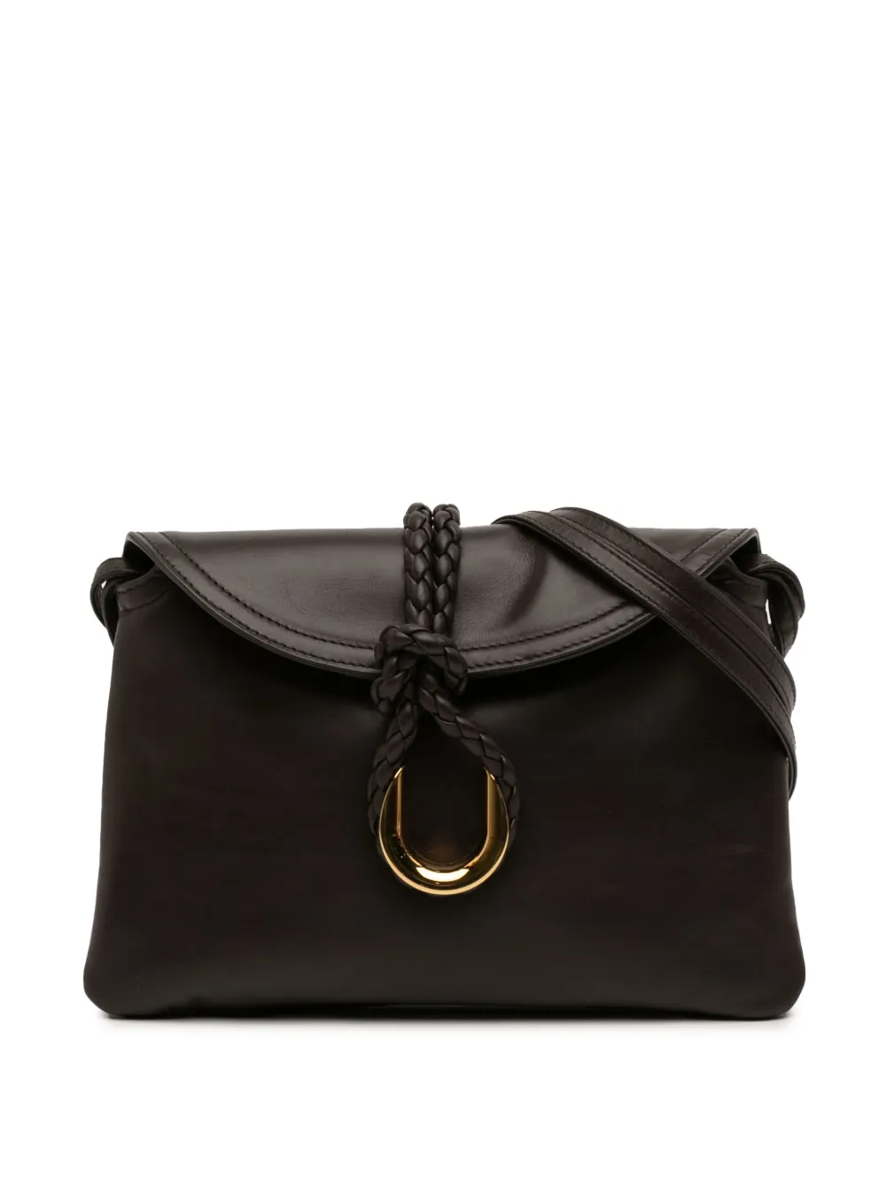 Bottega Veneta Pre-Owned 2012-2026 Baby Calfskin Liberta crossbody bag - Braun