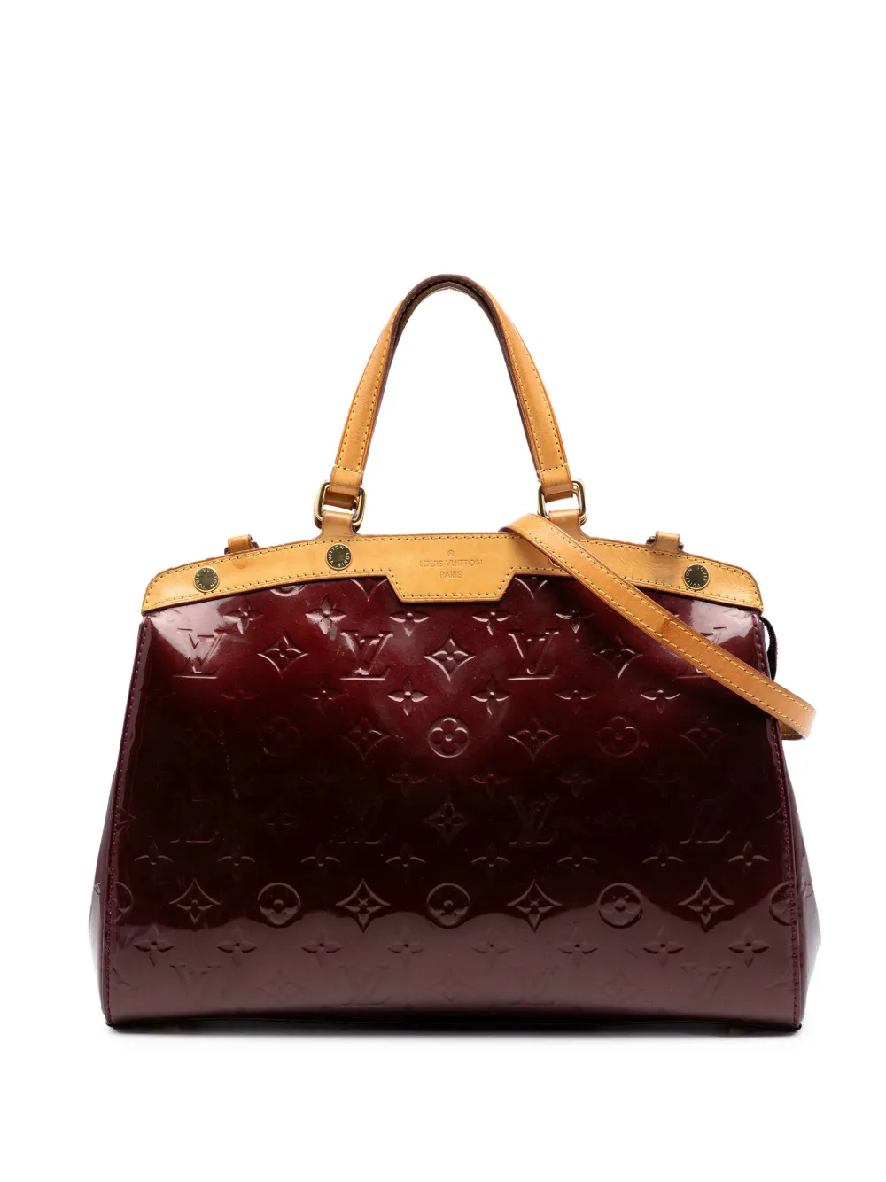 Louis Vuitton Pre-Owned 2013 Monogram Vernis Brea MM satchel - Red