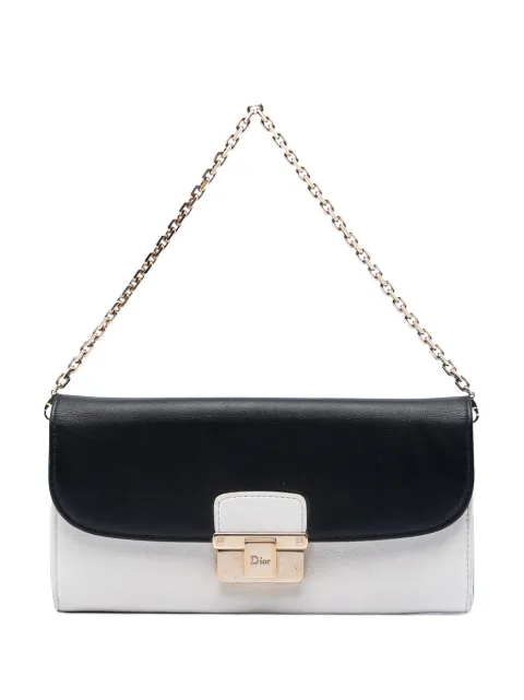 Christian Dior Pre-Owned 2014 Bicolor Calfskin Diorling Wallet on Chain handbag