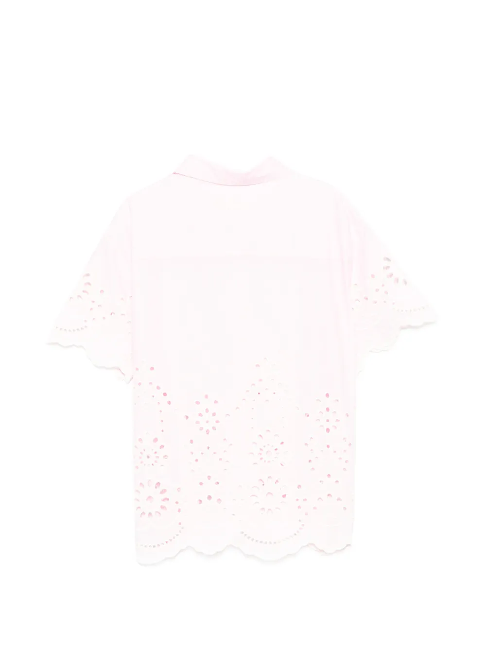 MC2 Saint Barth Kids Clementine broderie anglaise gewelfd shirt Roze