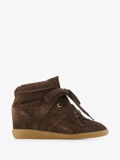 ISABEL MARANT Bobby suede wedge sneakers