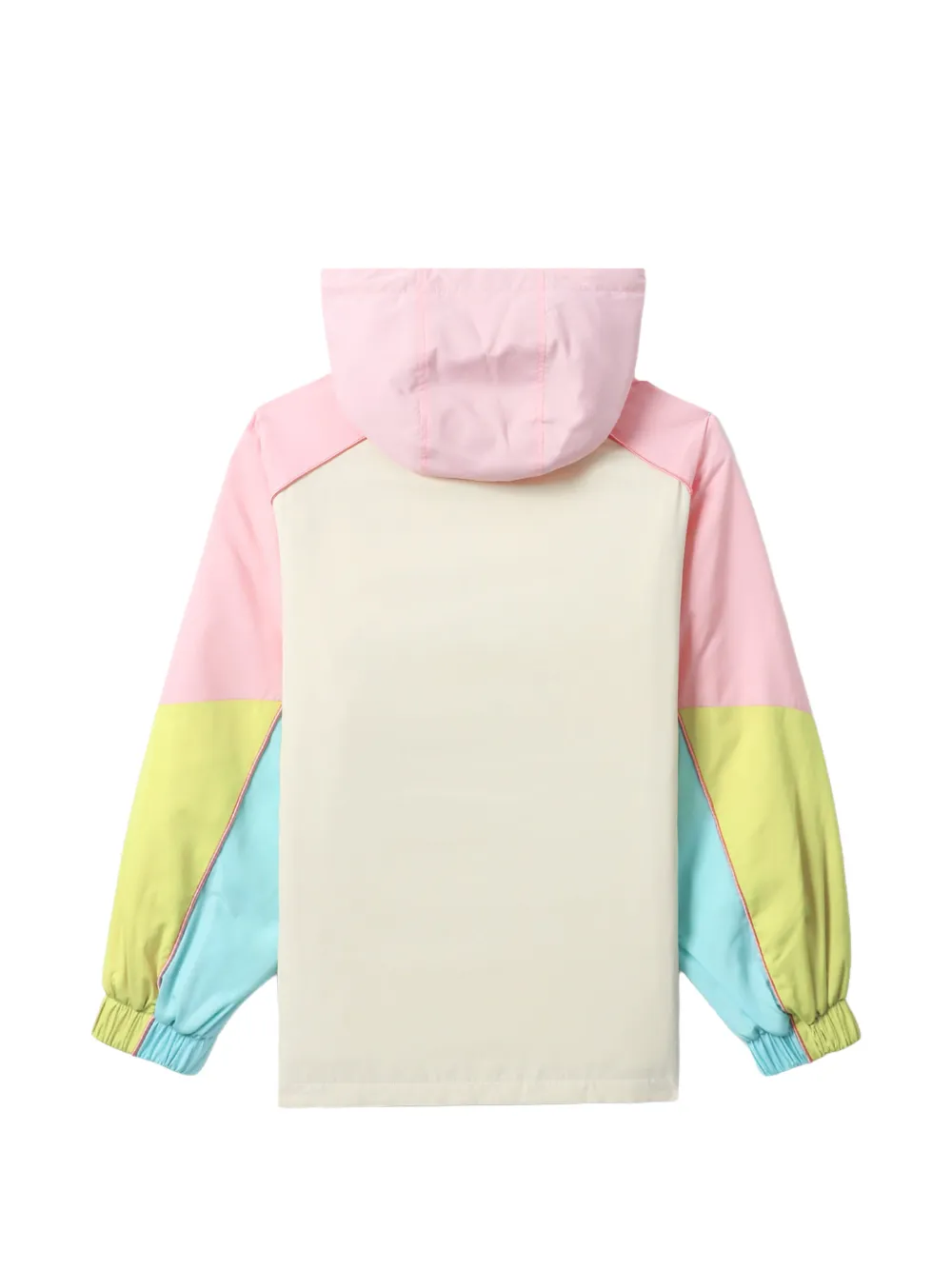 A BATHING APE Hoodie met colourblocking Beige