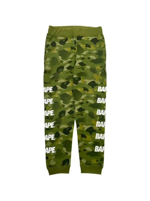A BATHING APE® camouflage-print logo-print track pants