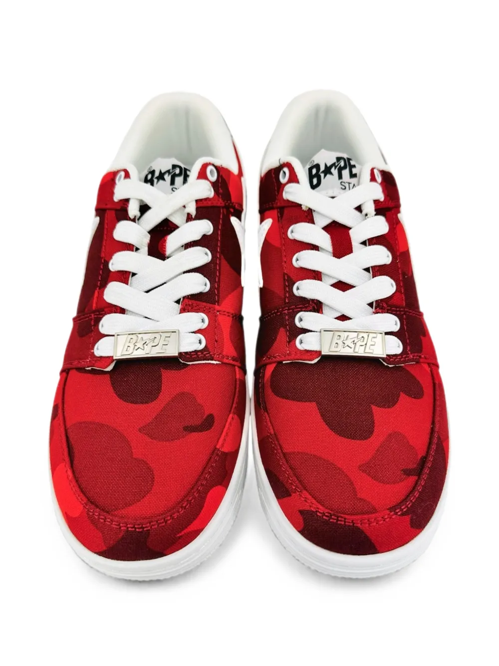A BATHING APE Bapesta M2 Low lace-up sneakers Rood