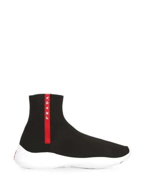 Prada Linea Rossa logo-tape sock sneakers