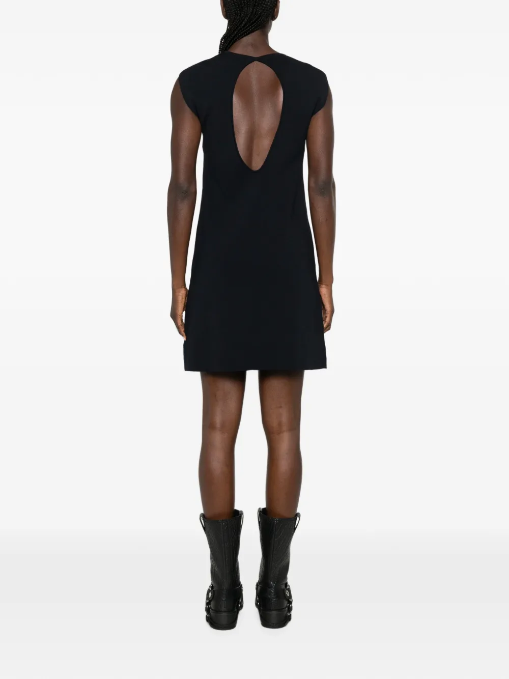 P.A.R.O.S.H. Mouwloze mini-jurk Blauw