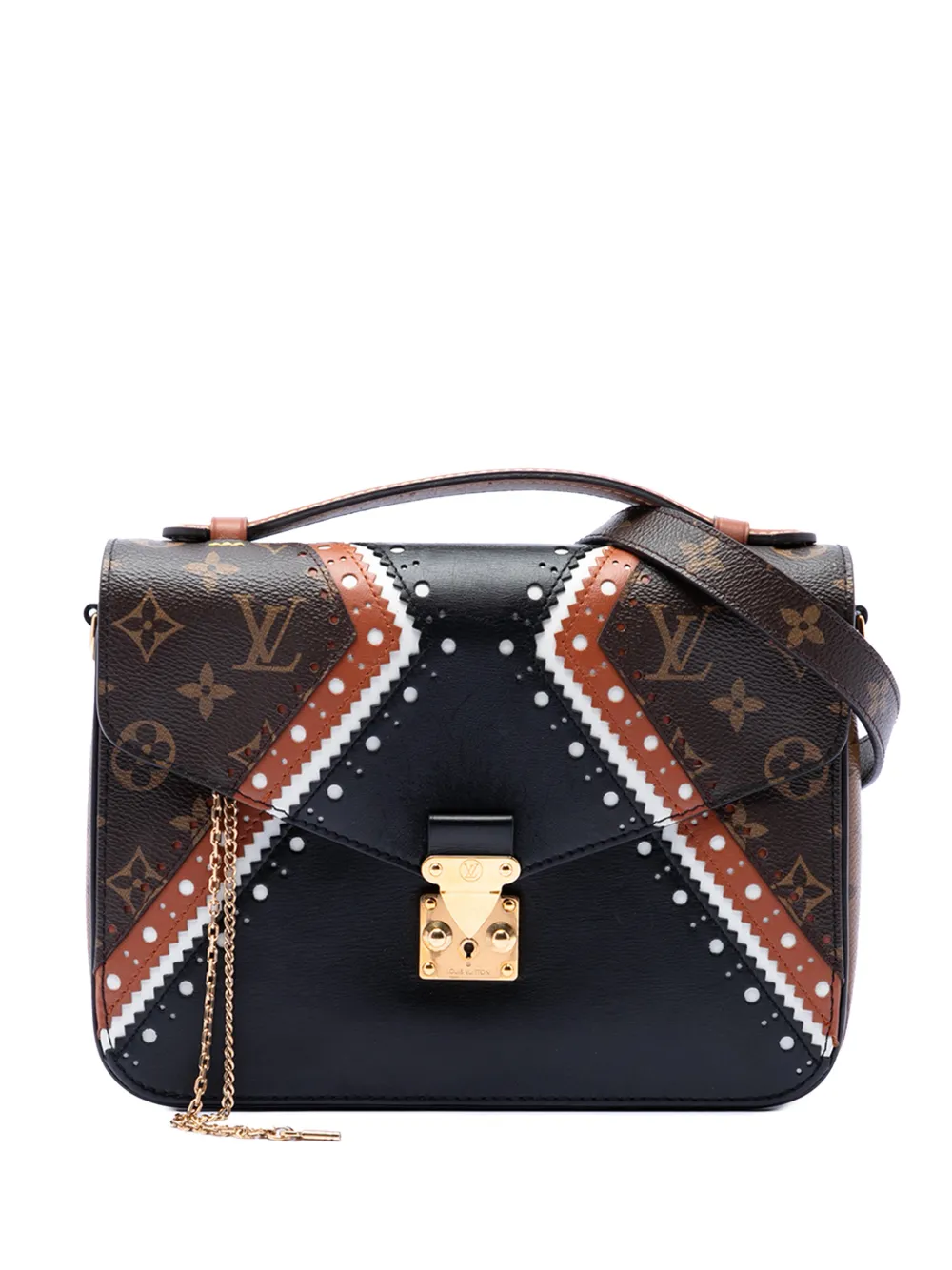 Louis Vuitton Pre-Owned 2017 Monogram Brogue Pochette Metis satchel - Braun