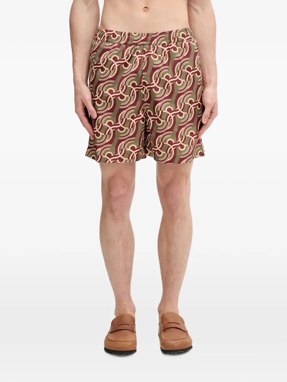 Drôle De Monsieur Costume da bagno con monogramma - Verde