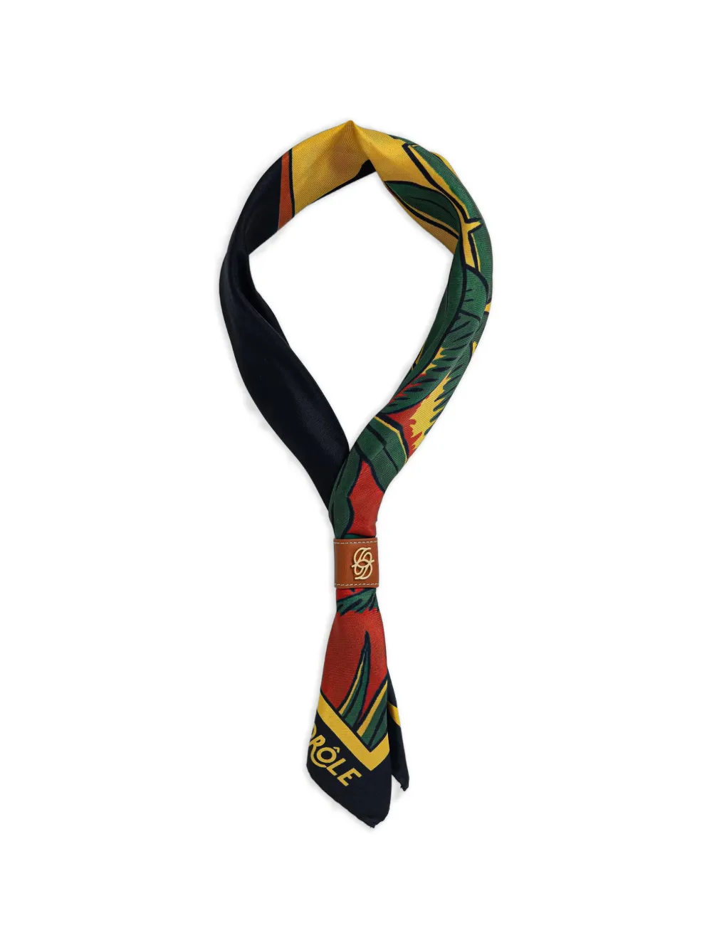 Drôle De Monsieur graphic-print scarf - Nero