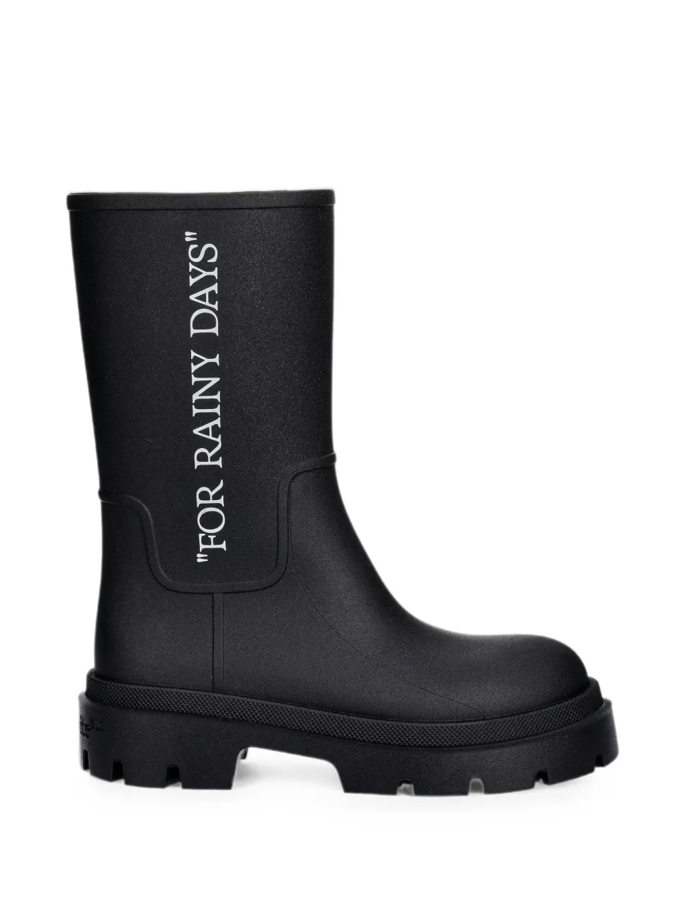Off-White Reboot slogan-print chunky-sole boots Zwart