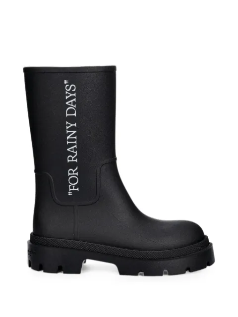 Off-White Reboot slogan-print chunky-sole boots