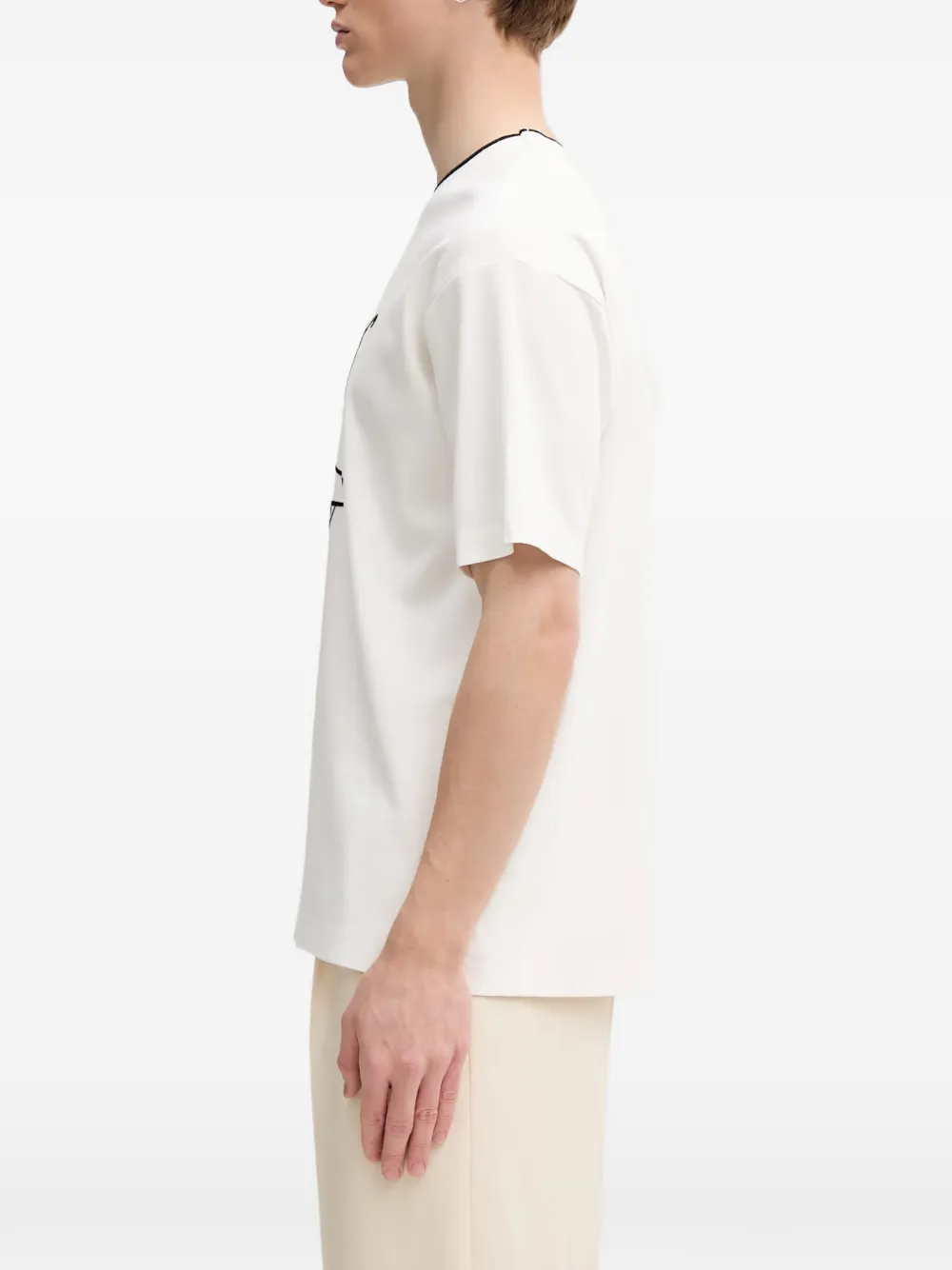 Drôle De Monsieur T-shirt met grafische print Wit
