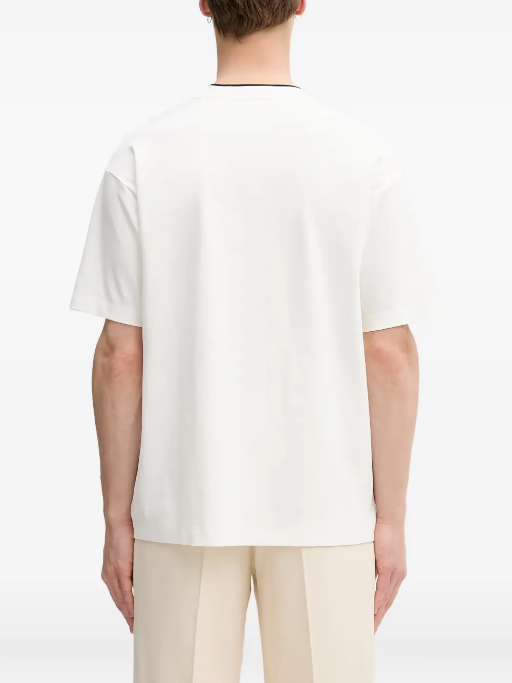 Drôle De Monsieur T-shirt met grafische print Wit