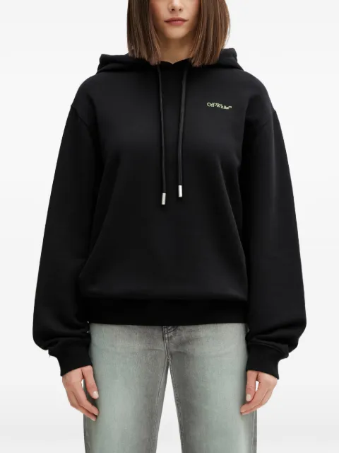Off-White Arrows floral-embroidered hoodie