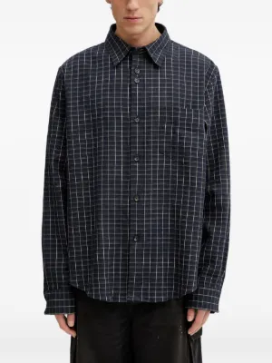 VETEMENTS チェック シャツ | レッド | FARFETCH JP