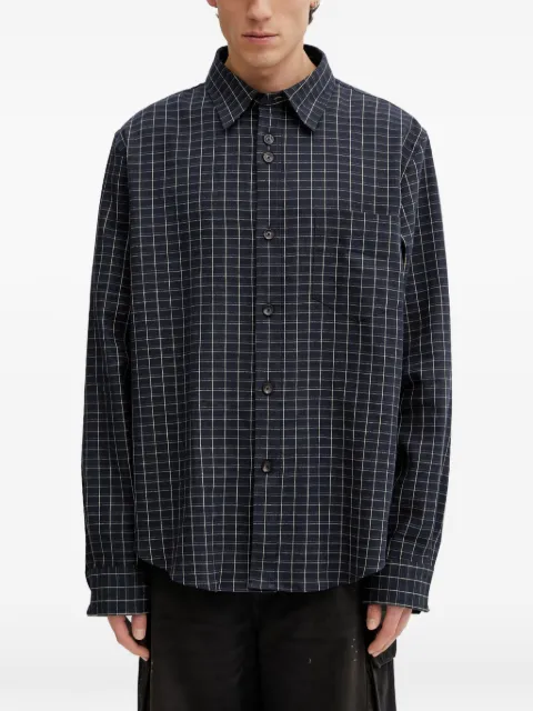 Wales Bonner camisa London a cuadros de manga larga
