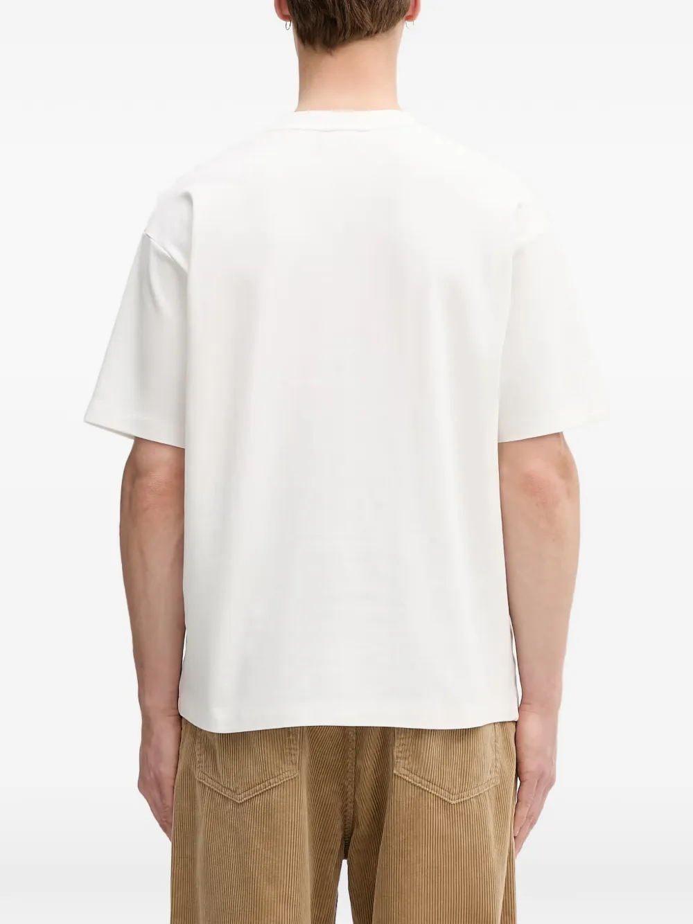 Drôle De Monsieur T-shirt met grafische print Wit