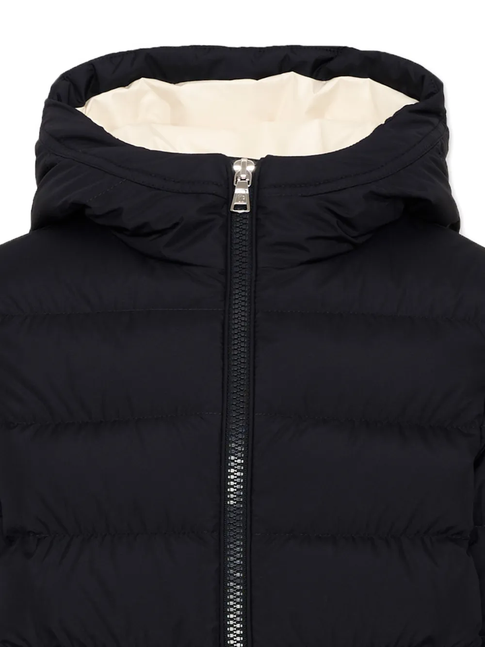 Moncler Enfant Brannock gewatteerd jack met capuchon Blauw