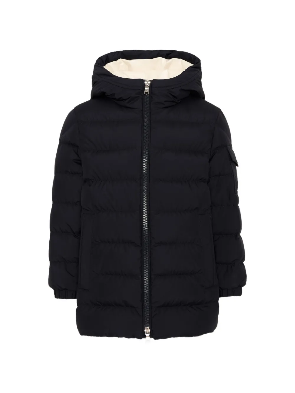 Moncler Enfant Brannock gewatteerd jack met capuchon Blauw